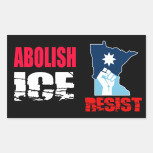 Afschaffen ICE Rechthoekige Sticker