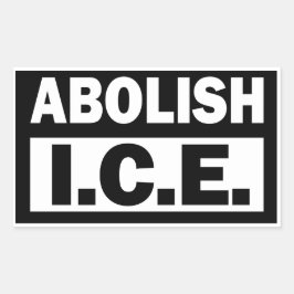 Afschaffen ICE Rechthoekige Sticker