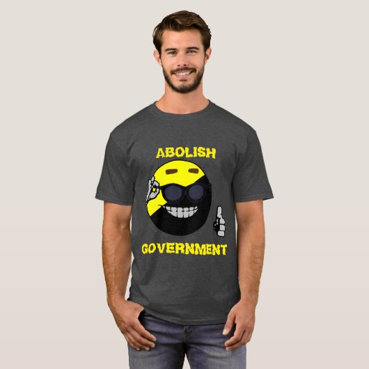 Afschaffen regering II T-shirt (Voorkant volledig)