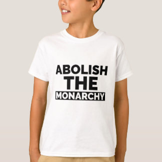 Afschaffen van de monarchie t-shirt