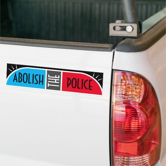 Afschaffen van de politie bumpersticker (Op Truck)