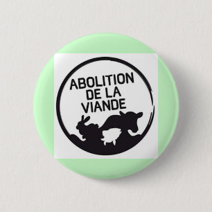 Afschaffing van BADGE-vlees! Ronde Button 5,7 Cm