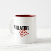 AFSCHAFFING VAN DOUANEVERZENDVERZENDEUR TWEEKLEURIGE KOFFIEMOK (Voorkant links)