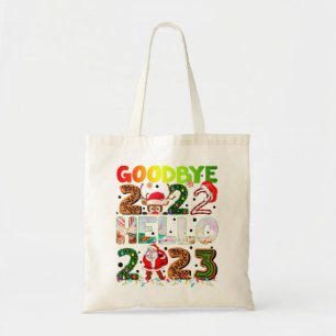 Afscheid 2022 Hallo 2023: Sinterklaas Reindester Tote Bag