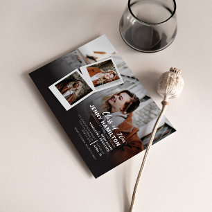 Afscheid 2026 Feest Foto Script Afgestudeerde Kaart