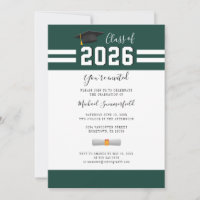 Afscheid 2026 Groene Afstudeerfeest Uitnodiging