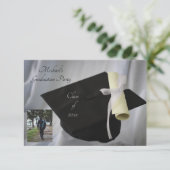 Afscheid 2 Foto Uitnodiging (Staand voorkant)