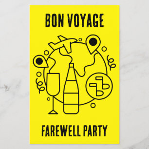 Afscheid Bon Voyage Party Flyer