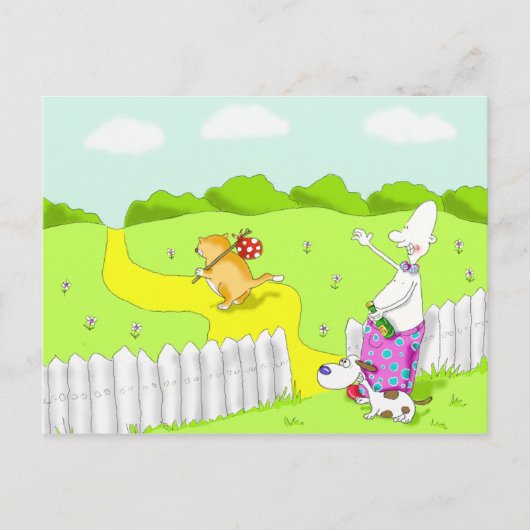 afscheid briefkaart (Voorkant)