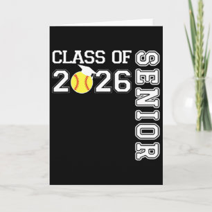 Afscheid Cl van 2026 Senior Softball Speler Kaart