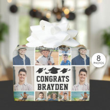 Afscheid Congrats Naam 8 Foto Collage
