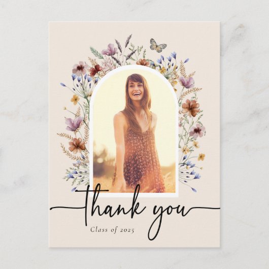 Afscheid Dank Je Kaart Afstuderen (Voorkant)