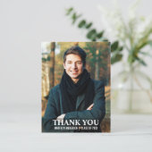 Afscheid Dank Je Modern Foto Ansichtkaart L W Briefkaart (Staand voorkant)