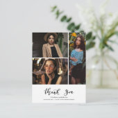 Afscheid Dank Script Drie Grad Foto Briefkaart (Staand voorkant)