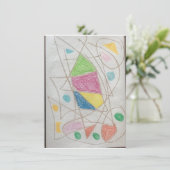 Afscheid dankkaart kaart (Staand voorkant)