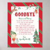 Afscheid Elf Magical Christmas Elf Waterverf Poster (Voorkant)