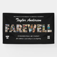 Afscheid Feest Foto Collage Collega Pensioen