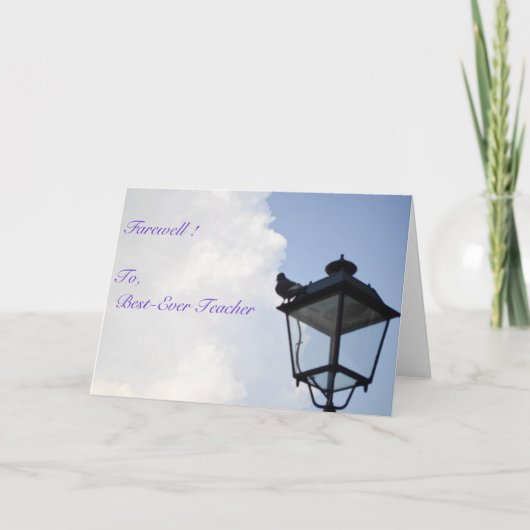 Afscheid - Kaart ! (Voorkant)