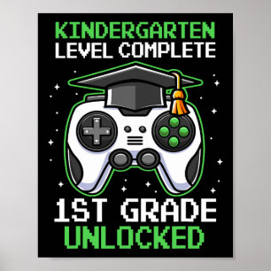 Afscheid kleuterschool 1e leerjaar vrijgespeeld Ga Poster