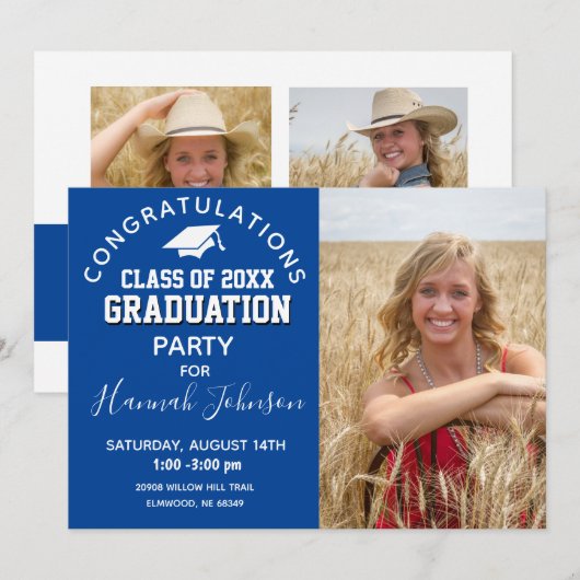 Afscheid middelbare school 2023 aankondiging (Voorkant / Achterkant)