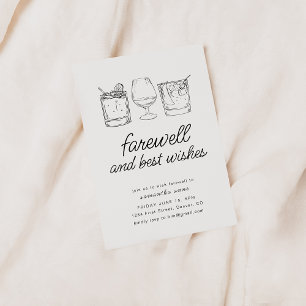 Afscheid Moving Pensioen Partij Nodig Drinken Kaart