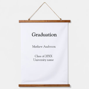 Afscheid naam klas van 20XX universiteitsnaam simp Hangend Wandkleed