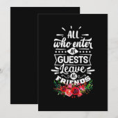 Afscheid Nemen Als Vrienden Kaart (Voorkant / Achterkant)