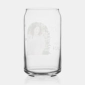 Afscheid Simpele Blad Foto Aqua Blikvorm Glas (Achterkant)