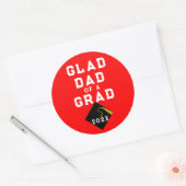 Afscheid Trots Vader Ronde Sticker (Envelop)
