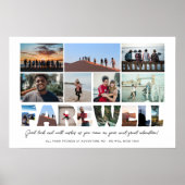 Afscheid van collega-baas pensioen Fotocollage Poster (Voorkant)