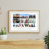 Afscheid van collega-baas pensioen Fotocollage Poster