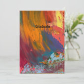 Afscheid van de middelbare school aankondiging (Staand voorkant)