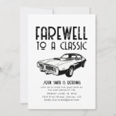 Afscheid van een Classic Retirement Party Invite C Kaart (Voorkant)