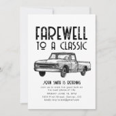 Afscheid van een Classic Retirement Party Uitnodig Kaart (Voorkant)