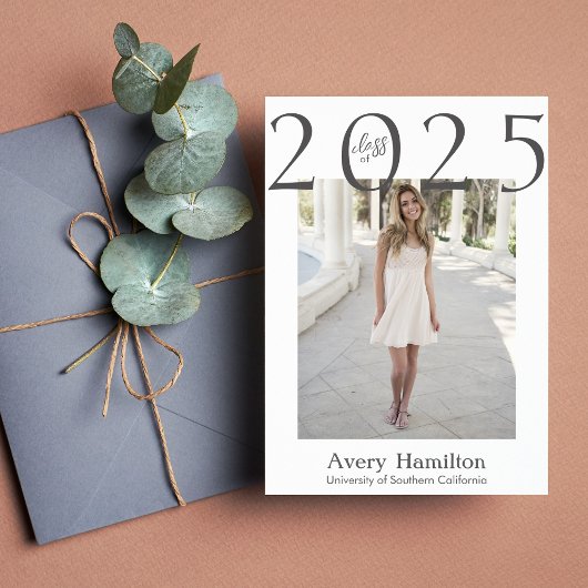 Afscheid van het Jaar Script Afstudeerkaart 5 Foto Kaart