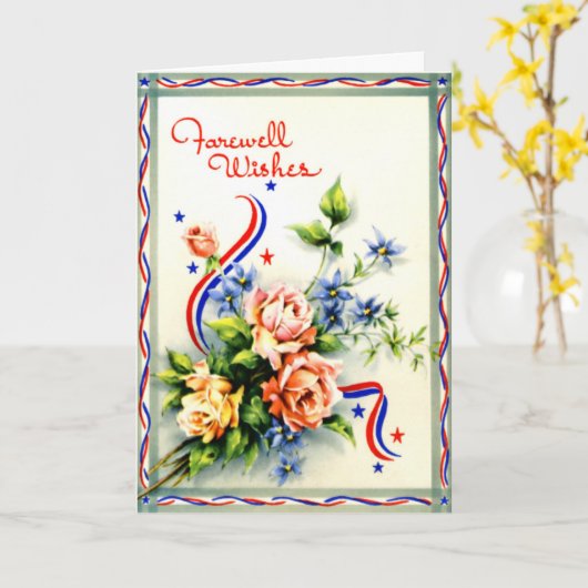 Afscheid van  Kaart (Gele Bloem)