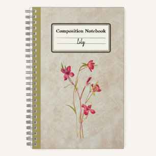 Afscheid van Spring Flower Personalized Notitieboek