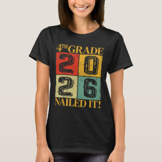 Afscheid vierde klas 2026 4e klas geslaagd  t-shirt