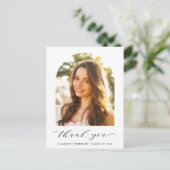 Afscheidboog Foto Bedankt Briefkaart (Staand voorkant)