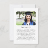 Afscheidfoto van de Medische Faculteit Aankondiging (Achterkant)