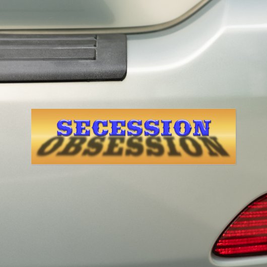 Afscheidingsobsessie Bumpersticker (Op auto)