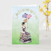 Afscheidkaart voor meisje bij diploma-uitreiking kaart (Gele Bloem)