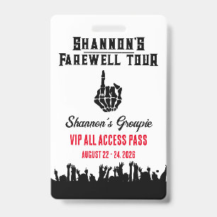 Afscheids Tour, Muziekfestival Meidenavond Badge