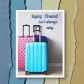 Afscheidsbericht wenskaart kaart