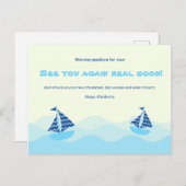 Afscheidsbootgolven Briefkaart (Voorkant / Achterkant)