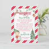 Afscheidsbrief van Uw Kerst Elf Kaart (Staand voorkant)