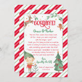 Afscheidsbrief van Uw Kerst Elf Kaart (Voorkant / Achterkant)