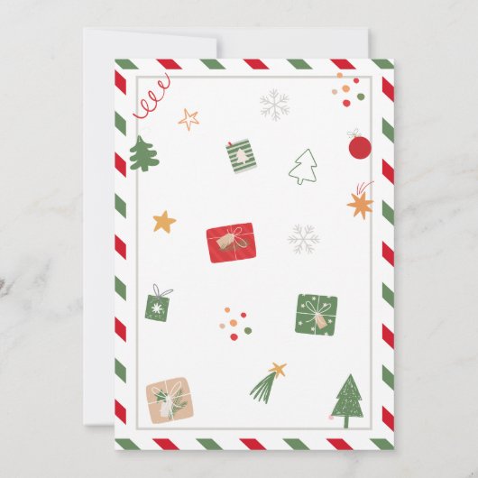 Afscheidsbrief van Uw Kerst Elfen Kaart (Achterkant)