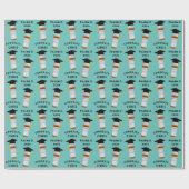 Afscheidscadeau apotheker afstudeerfeest cadeaupapier (Vlak)