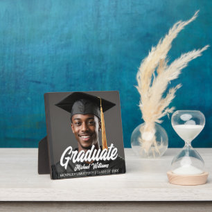Afscheidscadeau met graduate vet script foto fotoplaat